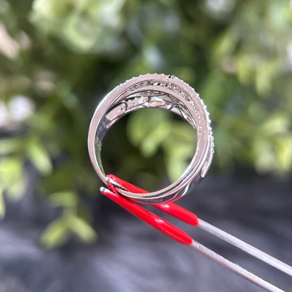 Silver Spider‎ Rhinestones Ring - Picture 5 of 6